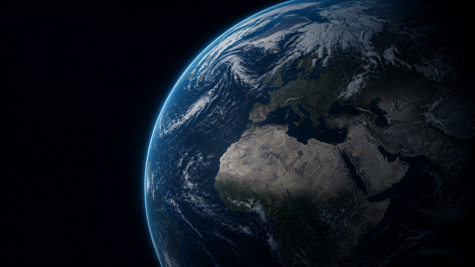 Earth seen from space, representing the global search for missing unicellular relatives of animals